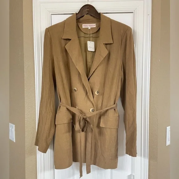 FREE PEOPLE Bronze Olivia Blazer